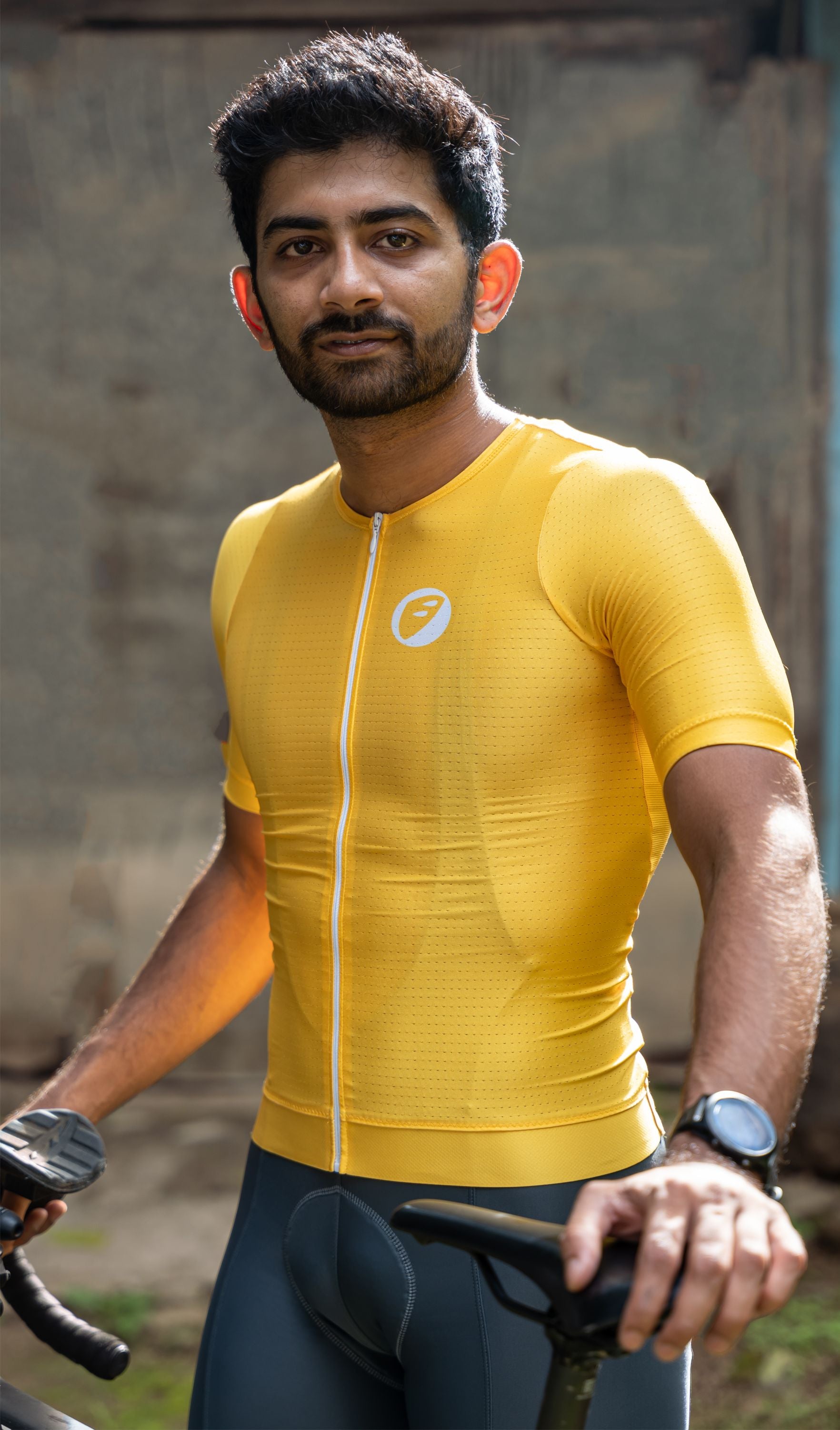 Yellow mtb online jersey