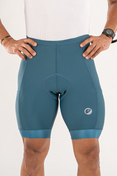 Mens Cycling | Bibless shorts | Evolve | Teal Prima