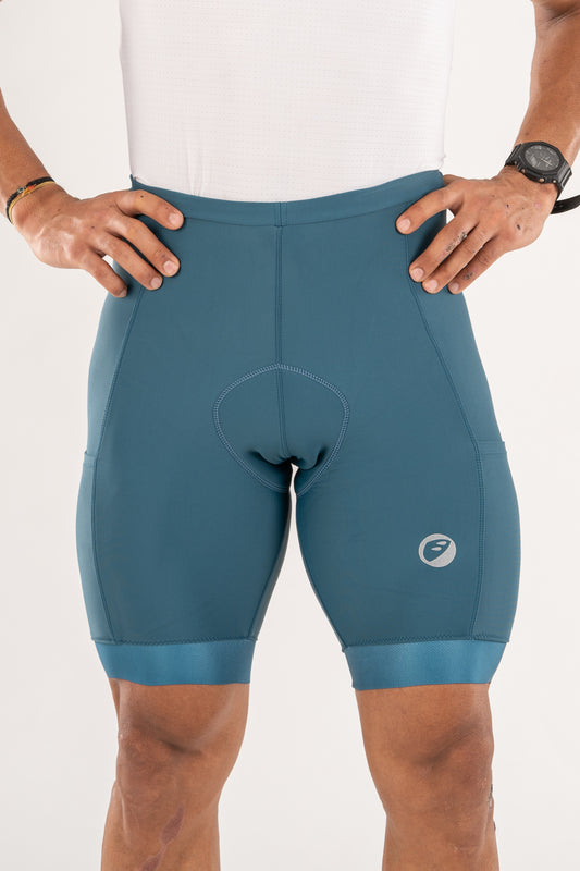 Mens Cycling | Endurance Bibless shorts | Evolve | Teal Prima