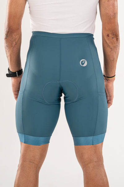 Mens Cycling | Bibless shorts | Evolve | Teal Prima